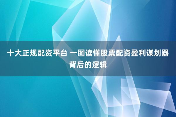 十大正规配资平台 一图读懂股票配资盈利谋划器背后的逻辑