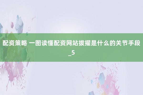 配资策略 一图读懂配资网站拔擢是什么的关节手段_5