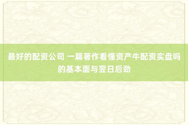 最好的配资公司 一篇著作看懂资产牛配资实盘吗的基本面与翌日后劲