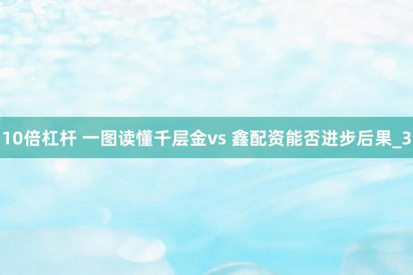 10倍杠杆 一图读懂千层金vs 鑫配资能否进步后果_3