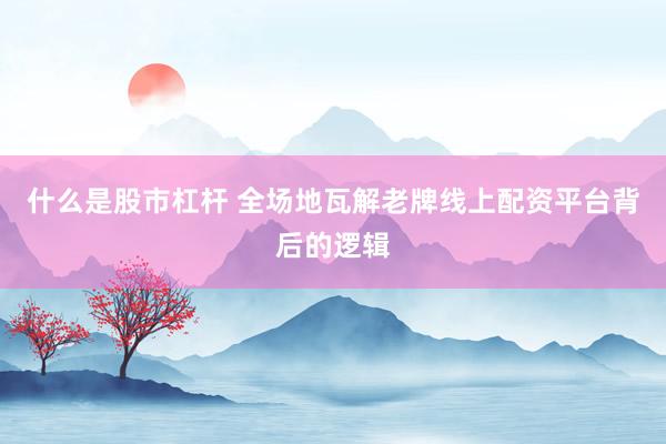 什么是股市杠杆 全场地瓦解老牌线上配资平台背后的逻辑