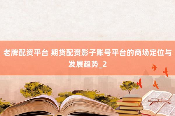 老牌配资平台 期货配资影子账号平台的商场定位与发展趋势_2