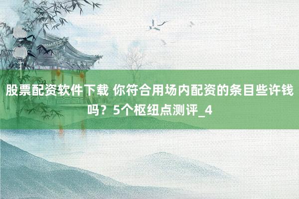 股票配资软件下载 你符合用场内配资的条目些许钱吗？5个枢纽点测评_4