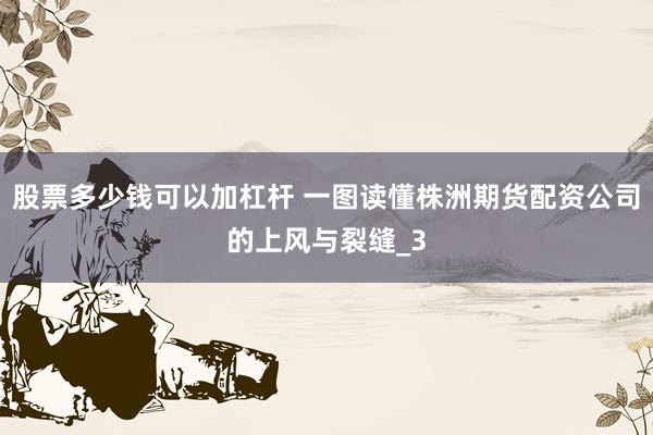 股票多少钱可以加杠杆 一图读懂株洲期货配资公司的上风与裂缝_3