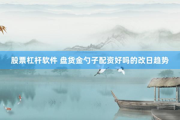 股票杠杆软件 盘货金勺子配资好吗的改日趋势